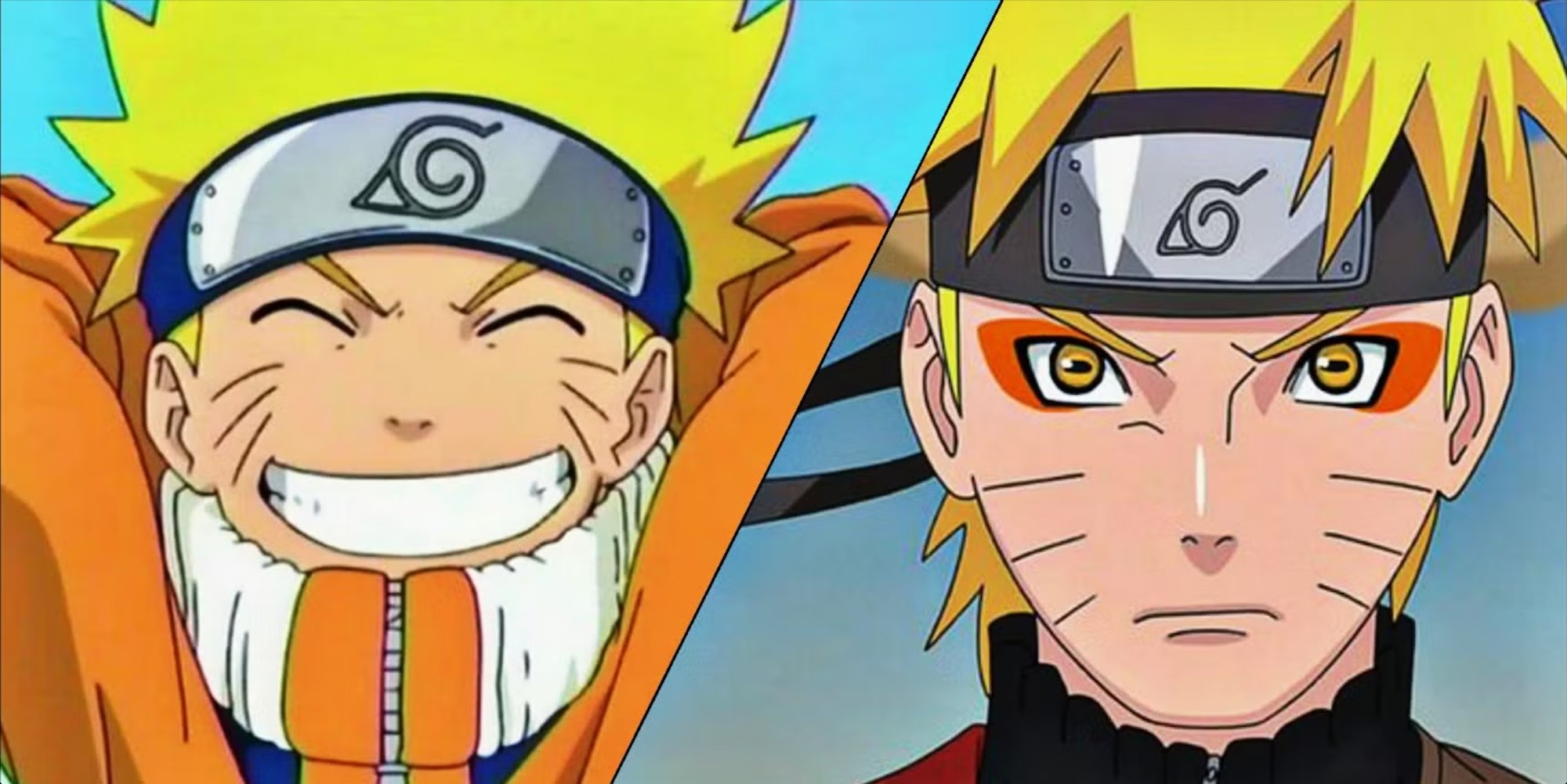 Young Naruto vs Shippuden Naruto comparison